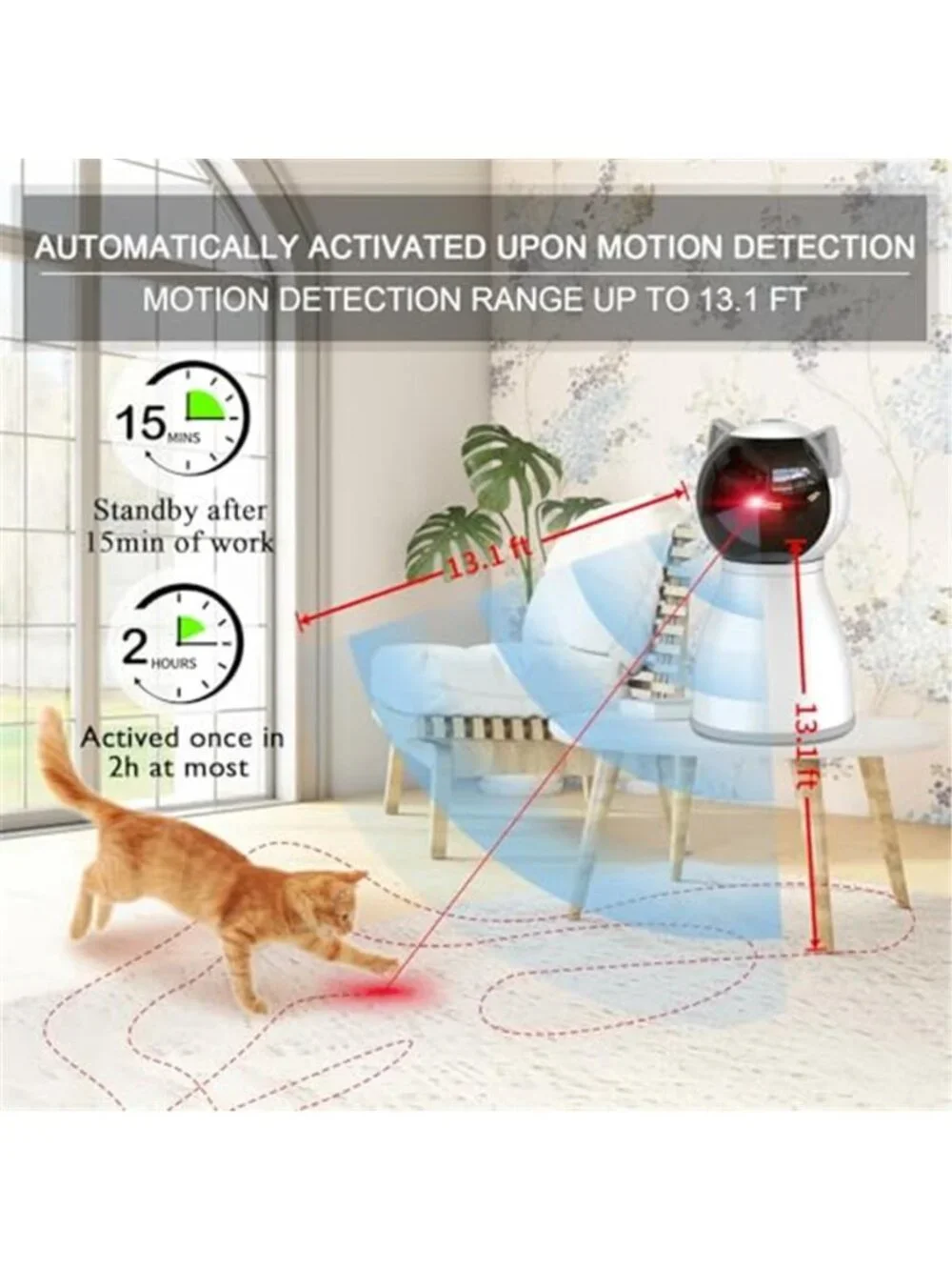 Cat Toys Laser for Indoor Cats,The 4th Generation Real Random
